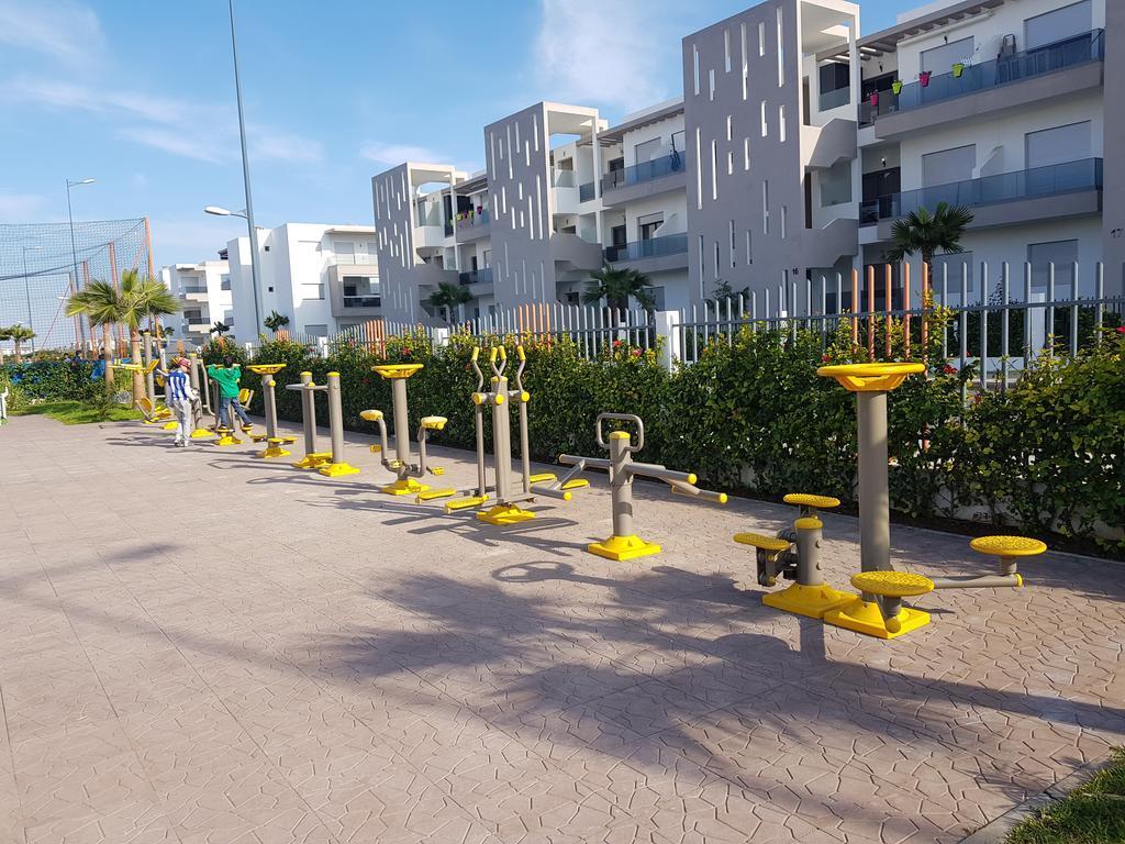 Blanca Beach Vue Laterale Sur Mer, Avec Wifi Daire Sidi Rahal  Dış mekan fotoğraf